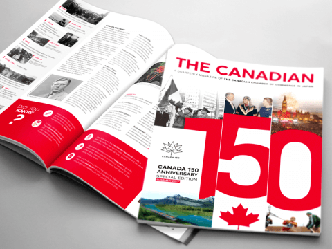 Custom Media to Publish Special 150th Confederation Anniversary magazine for the Canadian Chamber of Commerce in Japan